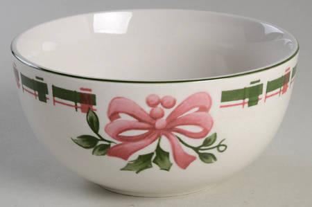 Christmas Plaid Soup/Cereal Bowl