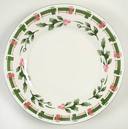Christmas Plaid Salad Plate