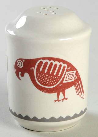 Ancient Mimbreno Indian-Brick Red (Replica) Pepper Shaker