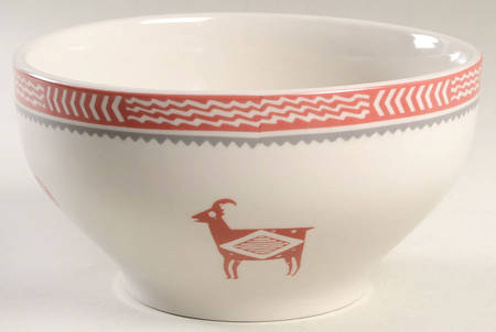 Ancient Mimbreno Indian-Brick Red (Replica) 1.25 Quart Menudo Bowl