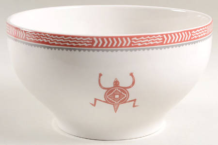 Ancient Mimbreno Indian-Brick Red (Replica) 4 Quart Menudo Bowl