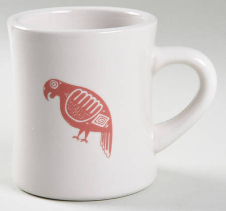 Ancient Mimbreno Indian-Brick Red (Replica) Cafe Mug