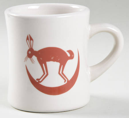 Ancient Mimbreno Indian-Brick Red (Replica) Cafe Mug