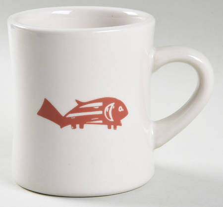 Ancient Mimbreno Indian-Brick Red (Replica) Cafe Mug