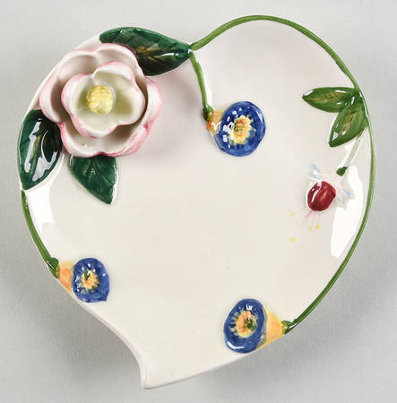 Botanic Hummingbird 3" Heart Plate