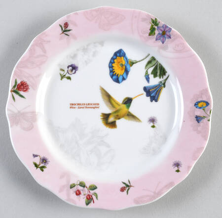 Botanic Hummingbird Dessert/Pie Plate