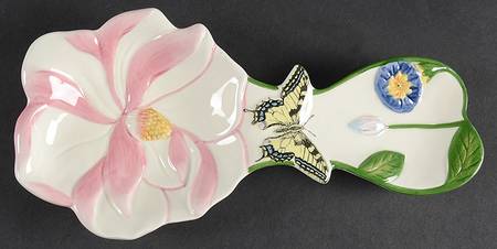 Botanic Hummingbird Spoon Rest/Holder (Holds 1 Spoon)