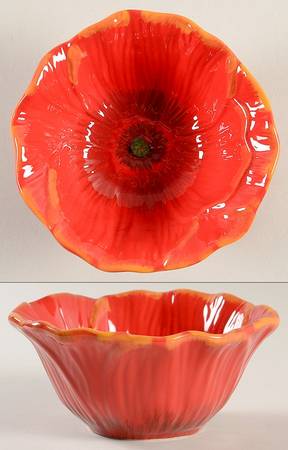 Poppies Figural Individual Ice Cream Dish