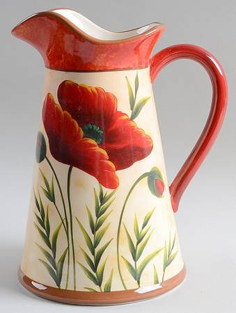 Poppies Large Pitcher