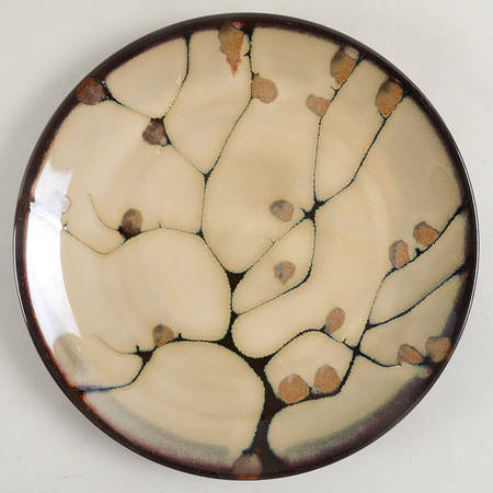 Gold Reactive Salad Plate