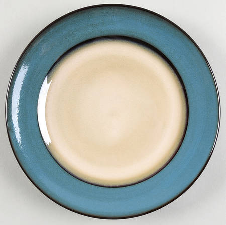 Teal Reactive (Teal Peacock) Salad Plate