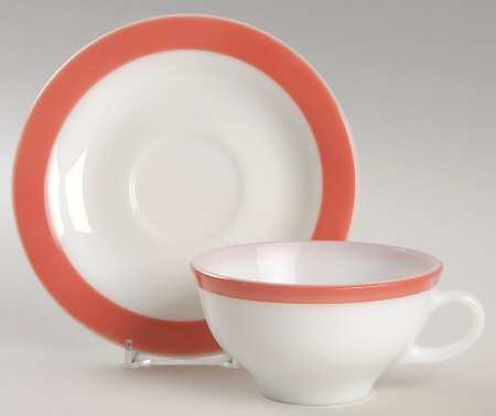 Flamingo Flat Cup & Saucer Set