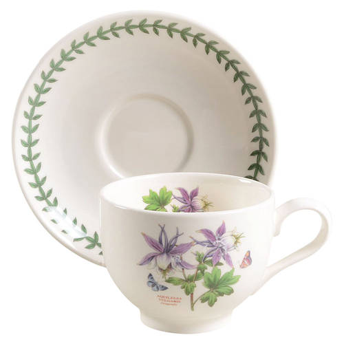 Exotic Botanic Garden Flat Cup & Saucer Set