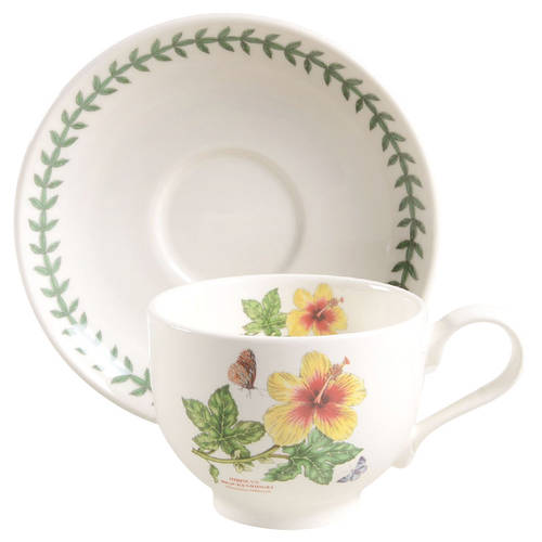 Exotic Botanic Garden Flat Cup & Saucer Set
