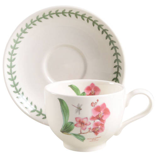 Exotic Botanic Garden Flat Cup & Saucer Set
