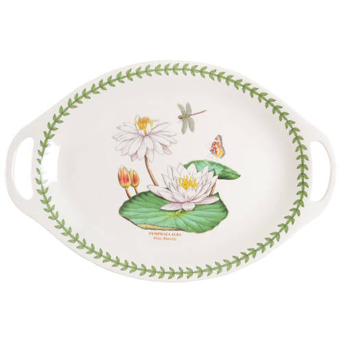 Exotic Botanic Garden 18" Oval Handled Platter