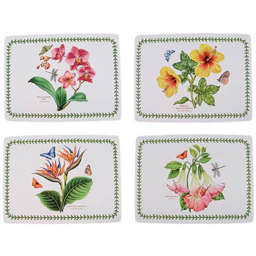 Exotic Botanic Garden Corkboard Placemat - Set of 4 Motifs
