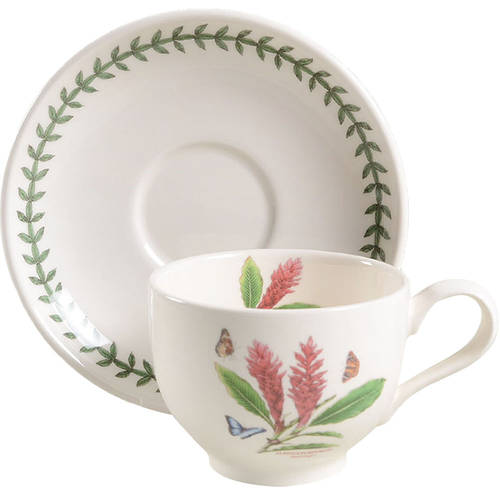 Exotic Botanic Garden Flat Cup & Saucer Set