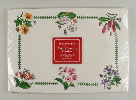 Exotic Botanic Garden Cloth Placemat - Set of 4