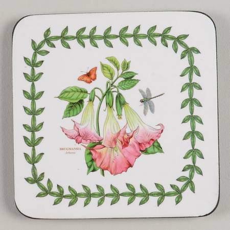 Exotic Botanic Garden Square Corkback Coaster