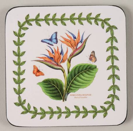 Exotic Botanic Garden Square Corkback Coaster