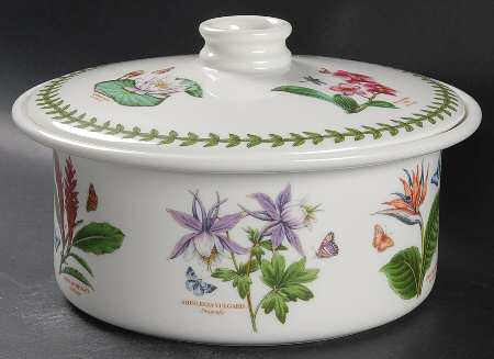 Exotic Botanic Garden 1.5 Qt Round Covered Casserole