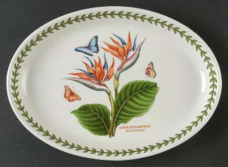 Exotic Botanic Garden 10" Oval Serving Platter