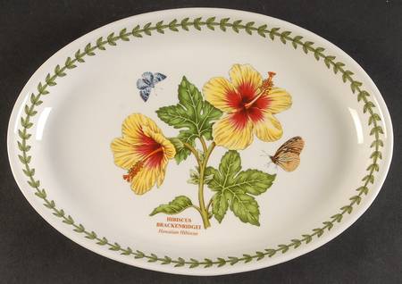 Exotic Botanic Garden 10" Oval Serving Platter