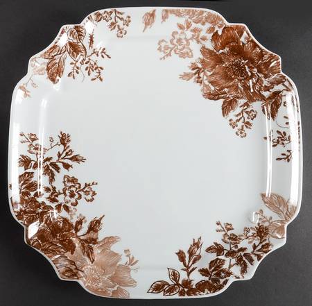 Tatnall Street Coffee Bean (Brown) 13" Square Serving Platter
