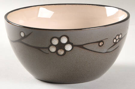 Flora Gray Soup/Cereal Bowl