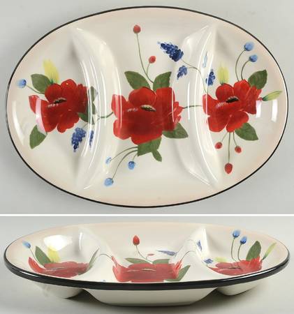 Scarlett 3-Part Oval Divided Server