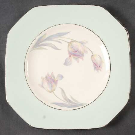 Pastel Tulip Square Salad Plate