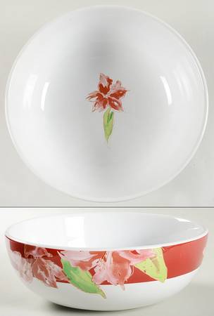Amaryllis 9" Round Serving Bowl