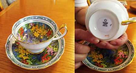 PAR194 Footed Cup & Saucer Set