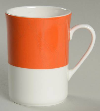 ColorBurst Orange (White Body) Mug