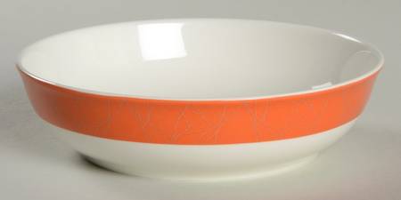 ColorBurst Orange (White Body) Coupe Cereal Bowl