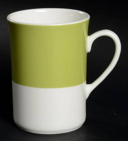 ColorBurst Green (White Body) Mug