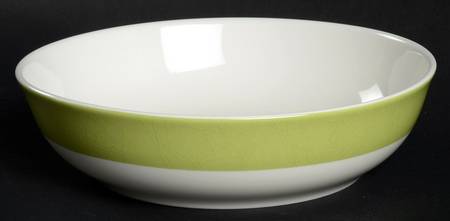 ColorBurst Green (White Body) Coupe Cereal Bowl