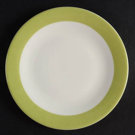ColorBurst Green (White Body) Bread & Butter Plate