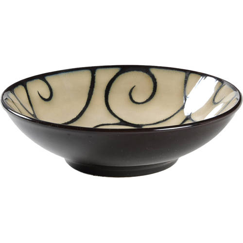 Black Scroll Soup/Cereal Bowl