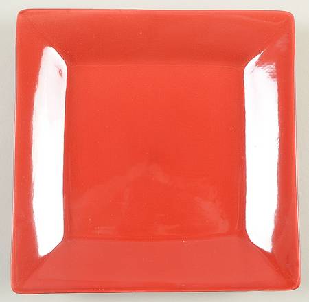 Essential Colours Cherry Square Salad Plate