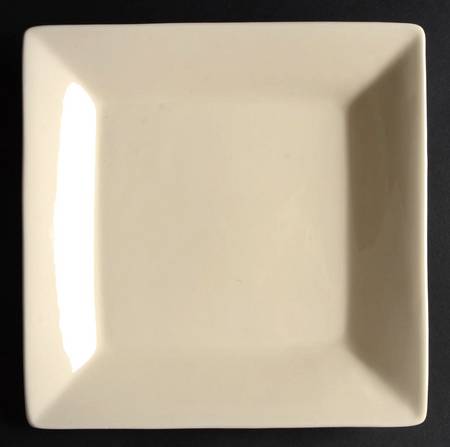 Essential Colours Cream Square Salad Plate