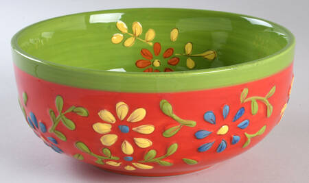 Flores 8" Round Serving Bowl