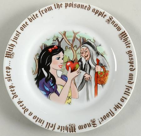 Snow White Accent Salad/Dessert Plate by Cardew Design