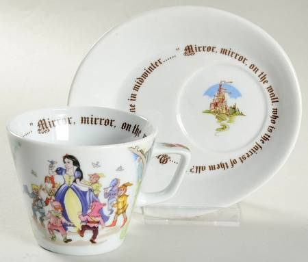 Snow White Espresso Cup and Saucer Set