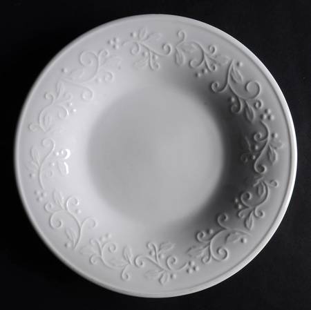 White Holly Salad Plate