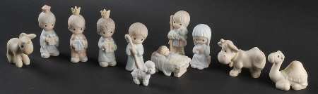 Come Let Us Adore Him-Mini 11 Piece Nativity Ship-11 Pc Mini Nativity - Ship Trademark With Box