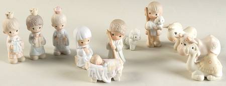Come Let Us Adore Him-Mini 11 Piece Nativity Bow & Arrow-11 Pc Mini Nativity - Bow&Arrow Trademark With Box