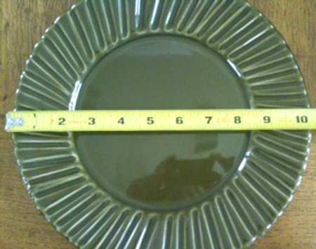 Dana Green (Ribbed) Dinner Plate