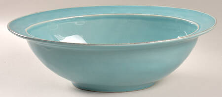 Cambria Turquoise 14" Oval Serving Bowl